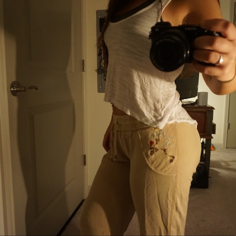 Vertigo Paris embroidered vintage lounge pants